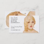Retro 1930s Pinup Business Card (Front/Back)