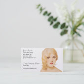 Retro 1930s Pinup Business Card (Standing Front)