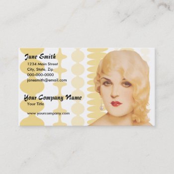 Retro 1930s Pinup Business Card by grnidlady at Zazzle