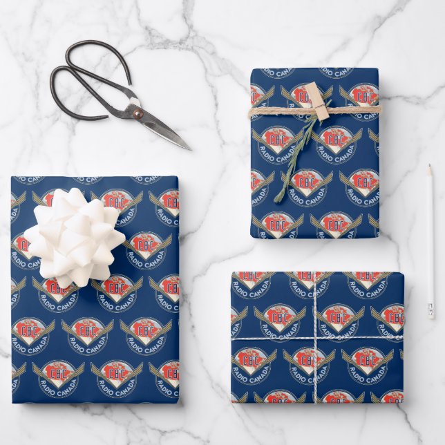 Retro 1940-1958 wrapping paper sheets (Front)