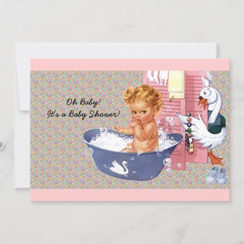 Retro 1940s Baby Shower Personalized Invite