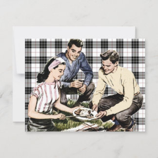 Retro 1940s BBQ Invitation