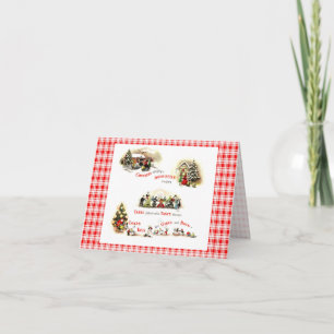 Retro 1940s Christmas Holiday Card