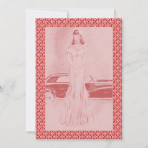 Retro 1940s Dinner & Dancing Invitation