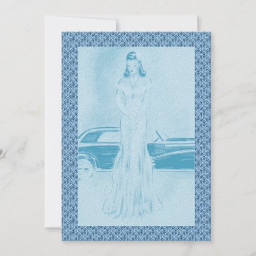 Retro 1940s Dinner &amp; Dancing Custom Invitation