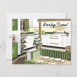 Retro 1940s Dinner Party Invitation