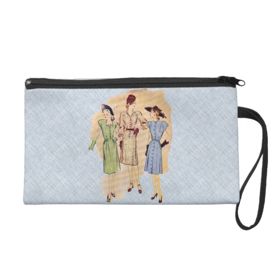 Retro 1940s Fashion Wristlet