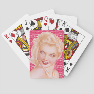 Retro 1940s Love Poker Cards
