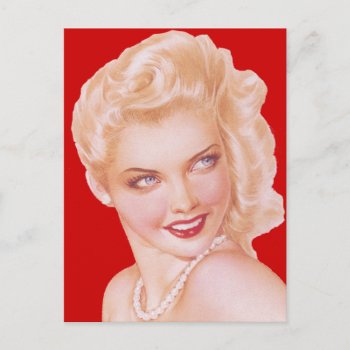 Retro 1940s Love Postcard by grnidlady at Zazzle
