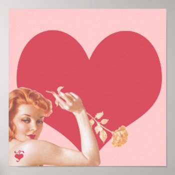 Retro 1940s Love Poster by grnidlady at Zazzle