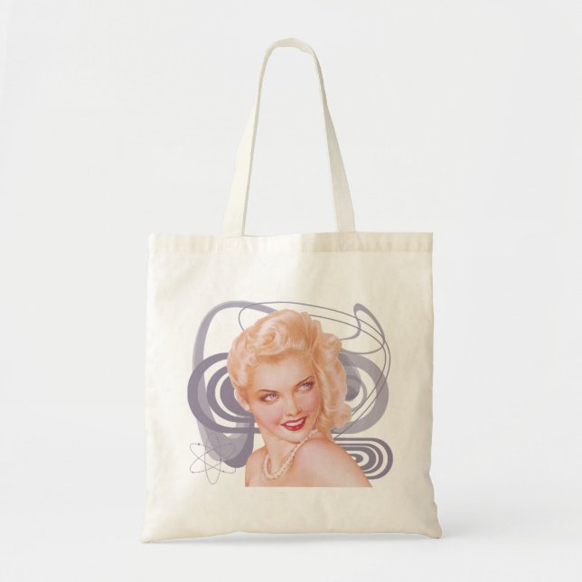 Retro 1940s Pinup Tote Bag (Front)
