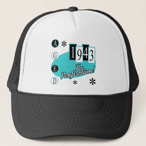 Retro 1943 80th Birthday Trucker Hat