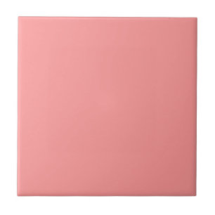 Retro 1950 era Coral Pink mid-century era #ff9999 Ceramic Tile