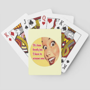 Retro 1950 Housewife Funny Playing Cards