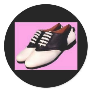 Retro 1950 Stickers Saddle Shoes