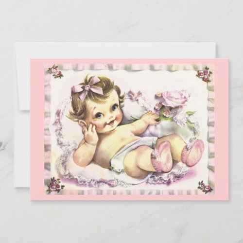 Retro 1950s Baby Shower Personalized Invite