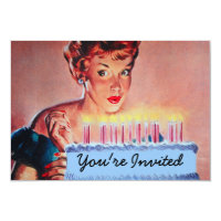 Retro 1950s Birthday V2 Invitation