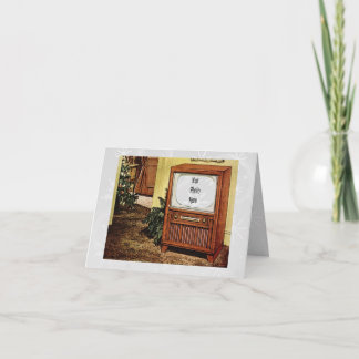 Retro 1950s Christmas TV Holiday Card