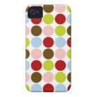 Retro 1950s Color Polka Dots iPhone 4 Case