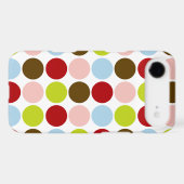 Retro 1950s Color Polka Dots iPhone 4 Case (Back (Horizontal))