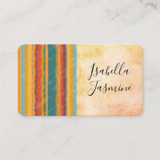 Retro, 1950's, Colors, Orange, Old, business card