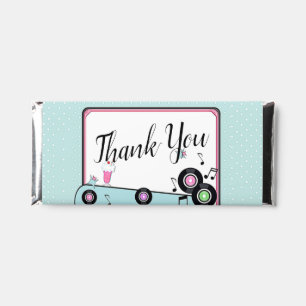 Retro 1950's Diner Birthday Any Age Hershey Bar Favors