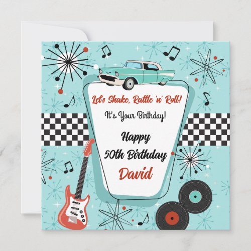 Retro 1950's Diner Birthday