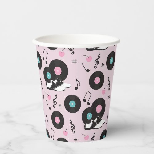 Retro 1950s Diner Birthday Party Paper Cups