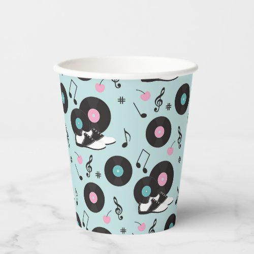 Retro 1950s Diner Birthday Party Paper Cups