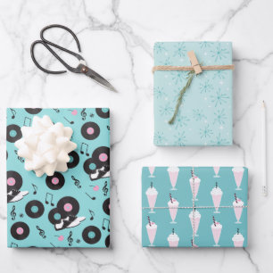 Retro 1950s Diner Birthday Wrapping Paper – Sock H