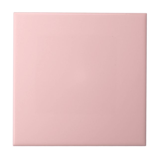 Retro 1950's era Just Pink mid-century era Ceramic Tile (Front)