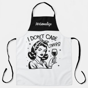 Retro 1950s Glam Girl Funny Sarcastic Quote Apron