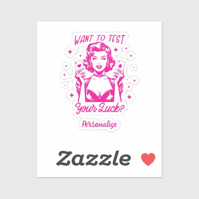 Retro 1950s Glam Girl Funny Sarcastic Quote Sticker (Sheet)