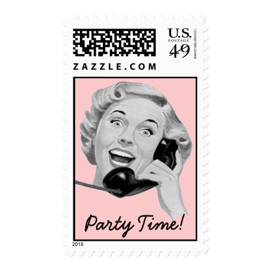 Retro 1950s Party Postage