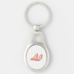 Retro 1950s Pink High Heel Pumps Keychain