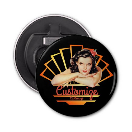 Retro 1950s Pinup Girl Bottle Opener