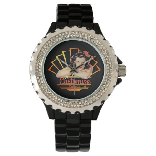 Retro 1950s Pinup Girl Watch 