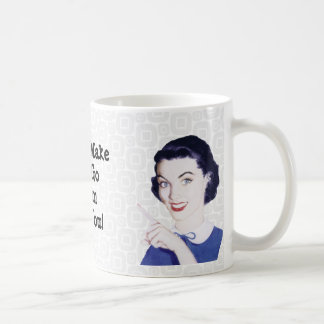 Retro 1950s Pointing Mom Coffee Mug