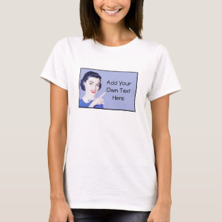 Retro 1950s Pointing Woman T-Shirt