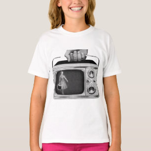Retro 1950s Portable TV Mid-Century T-Shirt