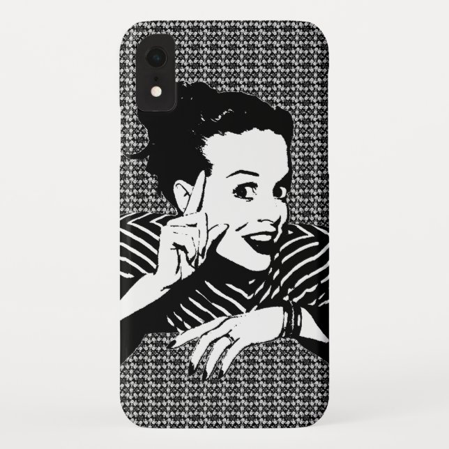 Retro 1950s Scolding Woman Case-Mate iPhone Case (Back)