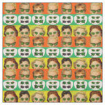 retro 1950s sunglasses ad fabric