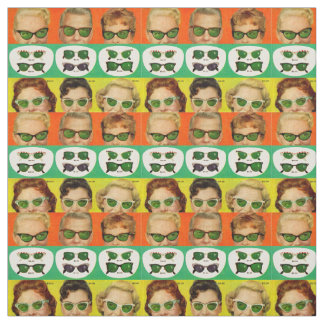 retro 1950s sunglasses ad fabric
