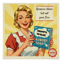 Retro 1950s Vintage Laundry Soap Advertisement
