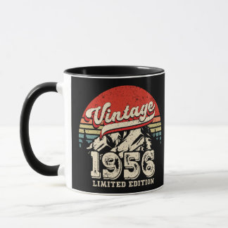 Retro 1956 Birthday Gift Vintage 70th Bday Mug