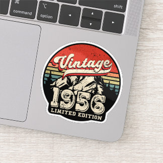 Retro 1956 Birthday Gift Vintage 70th Bday Sticker