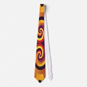 Retro 1960 Neon Psychedelia Tie