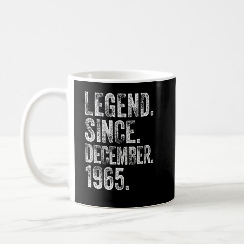 Retro 1965 Birthday  December Born Legend Since 19 Coffee Mug