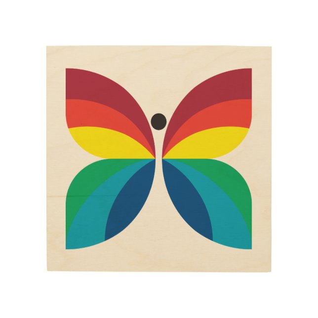 Retro 1966-1974 wood wall decor (Front)