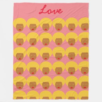 Retro 1970s Afro Love Valentine's Day Home Décor